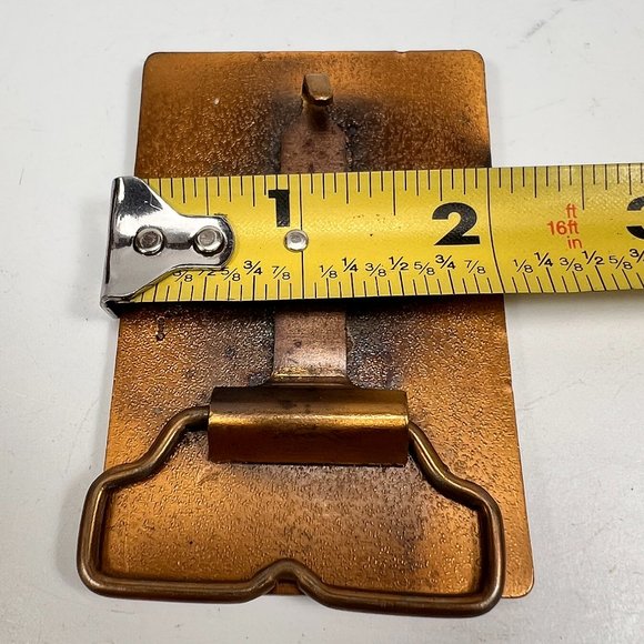 Vtg Masonic Freemason Bronze Metal Enamel Belt Buckle Harry Klitzner USA 70s - Picture 12 of 13